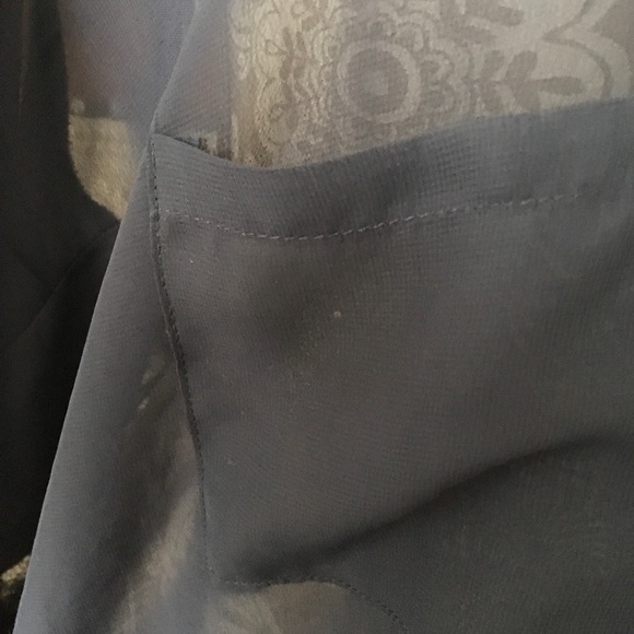 Navy Blue Sheer Button Down 🌊 - Picture 3 of 7